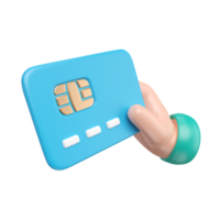 Credit Card 3D Illustration Icon png