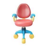 Office Chair 3D Illustration Icon png