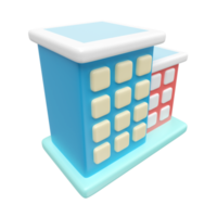 Office Building 3D Illustration Icon png