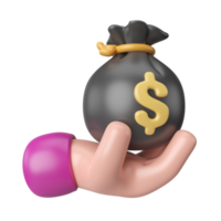 Salary 3D Illustration Icon png