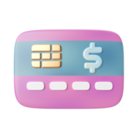 Credit Card 3D Illustration Icon png