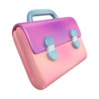 Business Suitcase 3D Illustration Icon png