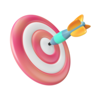 Target 3D Illustration Icon