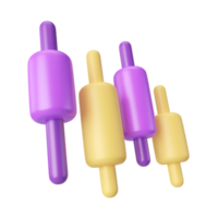 Candle Stick 3D Illustration Icon png