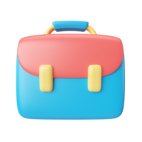 attività commerciale valigia 3d illustrazione icona png