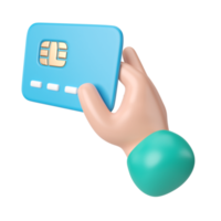 Credit Card 3D Illustration Icon png