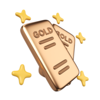 icono de ilustración 3d de oro png