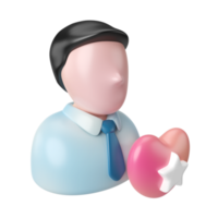 icono de ilustración 3d de lealtad png