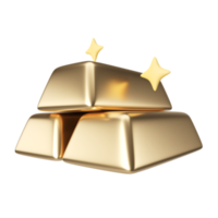 goldenes 3D-Illustrationssymbol png