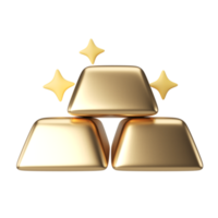 icono de ilustración 3d de oro png