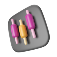 Candle Stick 3D Illustration Icon png