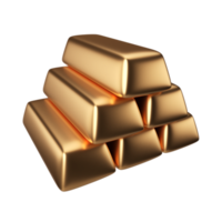 icono de ilustración 3d de oro png