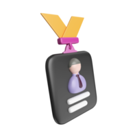 Lanyard 3D Illustration Icon png