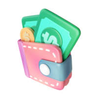 Wallet 3D Illustration Icon