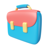 icono de ilustración 3d de maleta de negocios png