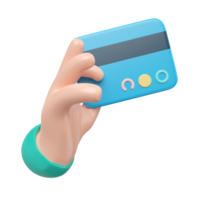 Credit Card 3D Illustration Icon png