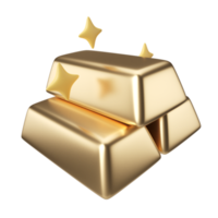 icono de ilustración 3d de oro png