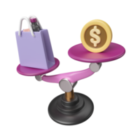 deflation 3d illustration ikon png