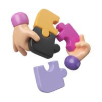 Beitrag 3D-Illustrationssymbol png