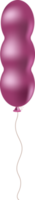 langer Ballon in rosa Perlenfarbe png