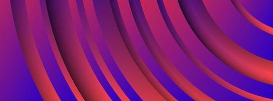 fondo púrpura geométrico de moda con formas de círculos abstractos. diseño de pancartas patrón dinámico futurista. ilustración vectorial vector