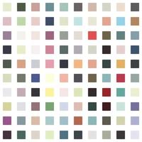 Abstract round seamless texture with colored circles dots on a white background. vector