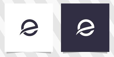 letter e logo design vector