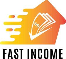 Fast income logo icon and design vector