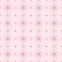 Stars and dots seamless pattern pink background. vector