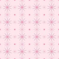 Stars and dots seamless pattern pink background. vector