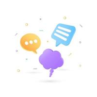 Set of bubble speech vector