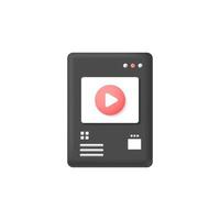 Music player icon vector