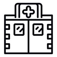 Emergency room icon outline vector. Medical doctor vector