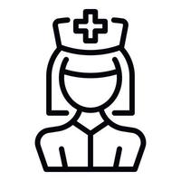 Medical nurse icon outline vector. Clinic health vector