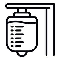 Clinic care bag icon outline vector. Medical patient vector