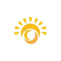 sun illustration logo vector