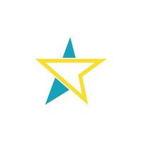 plantilla de logotipo estrella vector