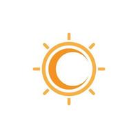 sun illustration logo vector