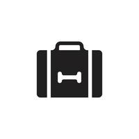 Brief case icon vector