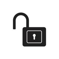 padlock logo icon vector