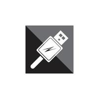 usb icon vector