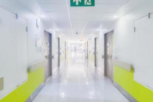 Abstract blur of hospital and clinic interior for background photo