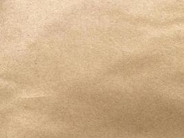 Close up crumpled brown paper texture and background with copy space photo