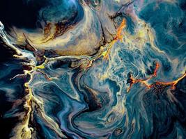 Abstract Colorful Marble Painting photo