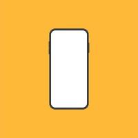 Modern Smartphone Interface with Empty Screen photo