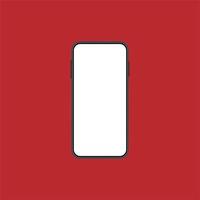 Modern Smartphone Interface with Empty Screen photo