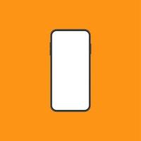 Modern Smartphone Interface with Empty Screen photo
