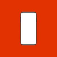 Modern Smartphone Interface with Empty Screen photo