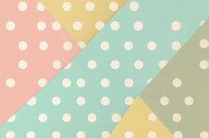 Pastel color polkadot style graphic design background. photo