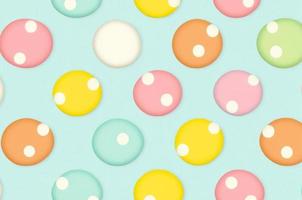 fondo de diseño gráfico de estilo polkadot de color pastel. foto